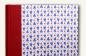 Preview: Photo album "Blue hearts", handmade photo album, for gluing, red linen back